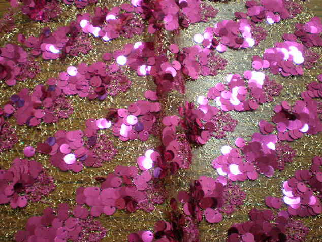 1.Magenta Spangle-Dangle Sequins