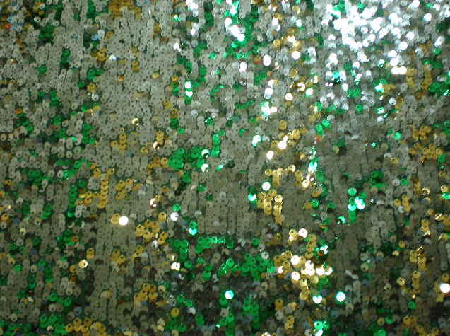 10.Green-Gold-Silver Gypsy Sequins