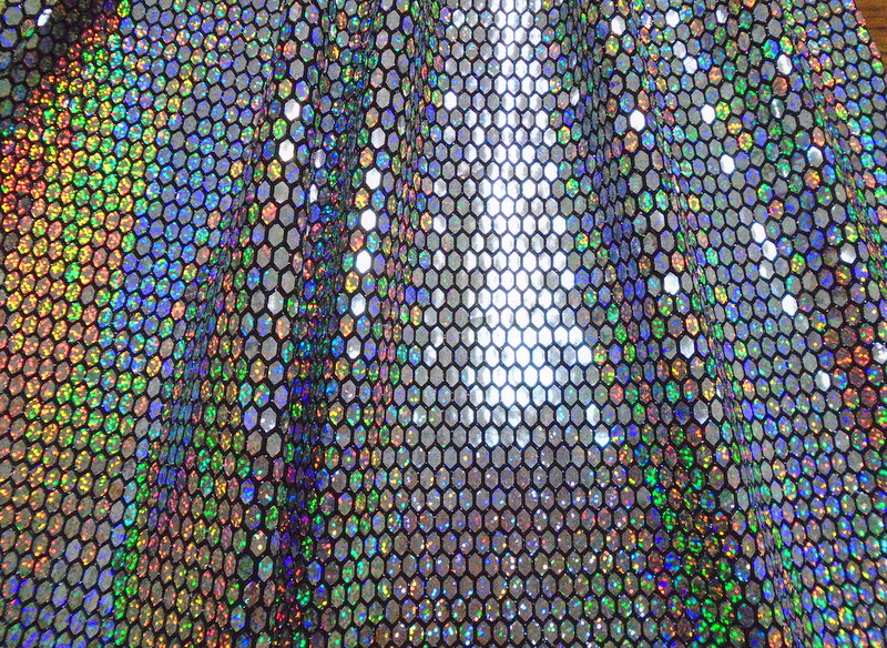 8.Black-Holo Silver metallic Novelty#8