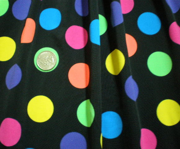 8.Black-Multi Polka Dot Special Printed Spandex