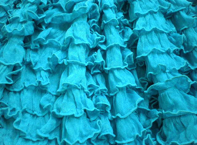9.Turquoise Cha Cha Ruffles
