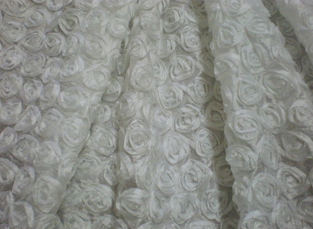 1.White Small Ribbon Flower
