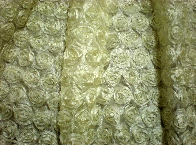 4.Cream Small Ribbon Flower