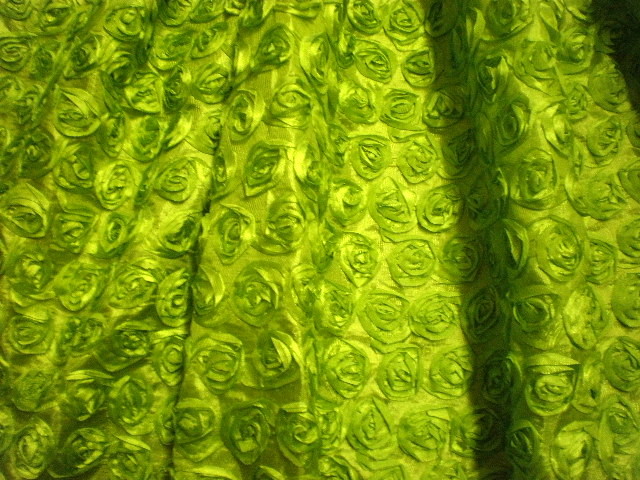 10.Green Small Ribbon Flower