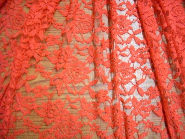 8.Burnt Orange Romance Flower Lace#3